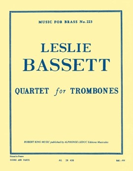 Quartet For Trombones by Bassett Leslie for Trombone Quartet