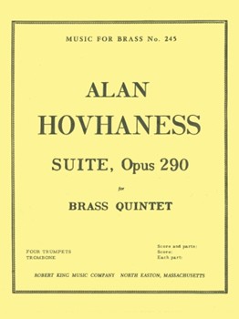 Suite Op.290 (quintet-brass) by Hovhaness Alan for