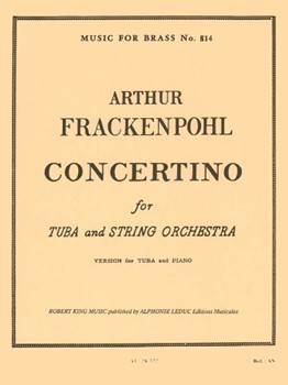 Concertino by Frackenpohl Arthur for Tuba and Piano
