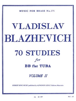 70 Studies For Bb Flat Tuba Vol 2 [tuba] Blazhevich