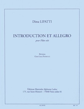 Introduction Et Allegro (flute Solo) by Dinu (Constantin) Li for Flute