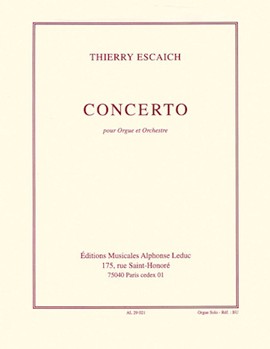 Concerto (organ) by Thierry Escaich for Organ
