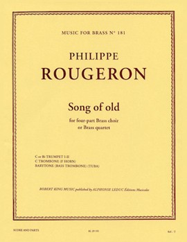 Rougeron King Song Of Old Brass Quartet Score/parts Mfb181 by Philippe Rougeron for BRASS ENSEMBLE