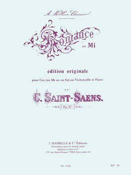 Romance Opus 67 by Saint-Saens Camille for French Horn and Piano