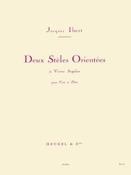 2 Steles Orientees (med) (voice & 1 Instrument) by Ibert Jacques for MUSIC FOR