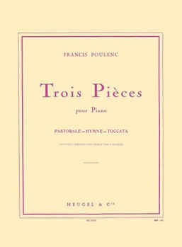 Trois Pieces Pour Piano by Poulenc Francis for Piano