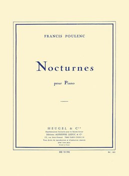 8 Nocturnes by Poulenc Francis for Piano