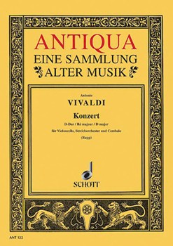 Cello Concerto In D Major Rv404 by Vivaldi Antonio Lucio for Cello Solo