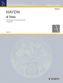 6 Trios by Haydn Joseph for String Trio