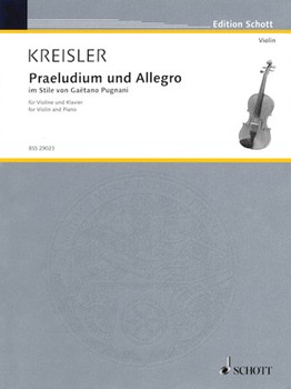 Praeludium and Allegro by Kreisler Fritz for Violin