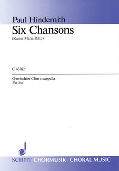 6 Chansons Complete by Hindemith Paul for SATB