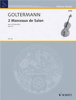 2 Morceaux De Salon Op.53 by Goltermann Georg for Cello Quartet