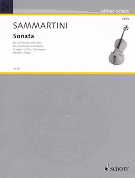 Sonate In G Major by Sammartini Giovanni Battista - Moffat Alfred - for Cello Solo