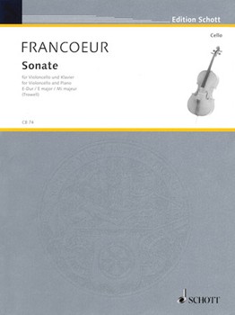 Francoeur - Sonata in E Major, for Cello and Piano