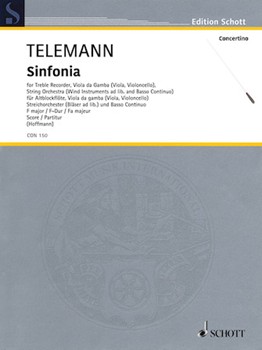 Sinfonia F Major by Telemann Georg Philipp for