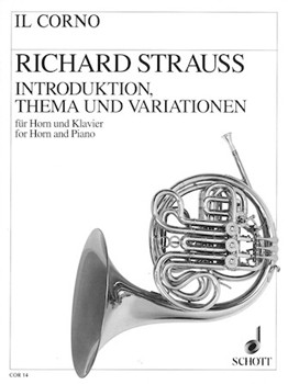 Introduction Theme & Variation by Strauss Richard for French Horn and Piano