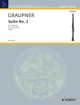 2nd Suite by Graupner Christoph - Hunt - for Bb Clarinet Trio