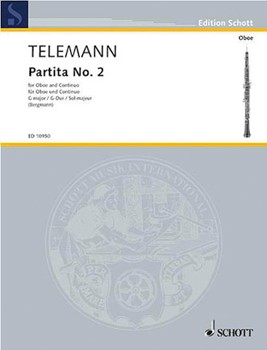 Partita #2 In G Major by Telemann Georg Philipp - Bergmann W - for Oboe and Piano