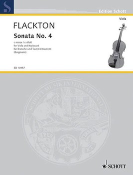 Sonata In C Minor Opus 2 #8 by Flackton William - Bergmann - for Viola and Piano
