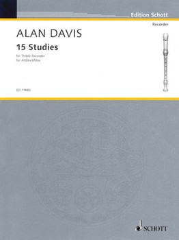 15 Studies for Treble Recorder by Davis Alan for
