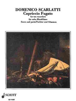 Capriccio Fugato Recorders by Scarlatti Domenico for SAATB
