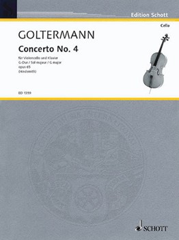 Concerto #4 In G Major Opus 65 by Goltermann Georg - Paul Hindemith - for Cello Solo