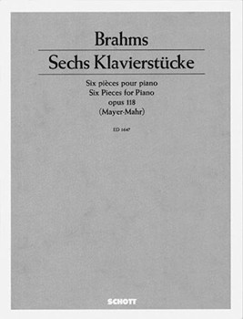 6 Piano Pieces Op. 118 by Brahms Johannes for