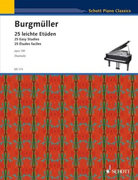 Easy Studies Opus 100 by Burgmuller Friedrich for Piano