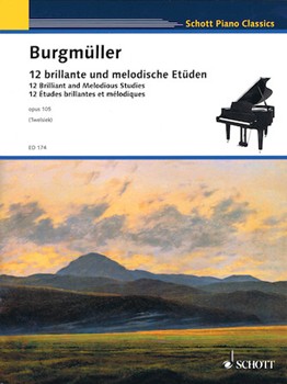 12 Studies Op. 105 by Burgmuller Friedrich for Piano
