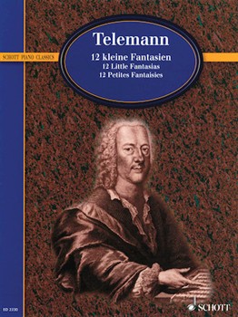 Twelve Little Fantasias by Telemann Georg Philipp - Doflein Erich - for Piano