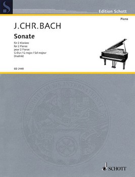 Sonata G Major by Bach Johann Christian for