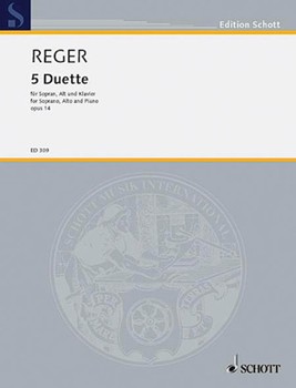 5 Duets Op. 14 by Reger Max for