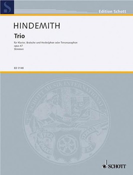 Trio Opus 47 by Hindemith Paul for Instrument Trio