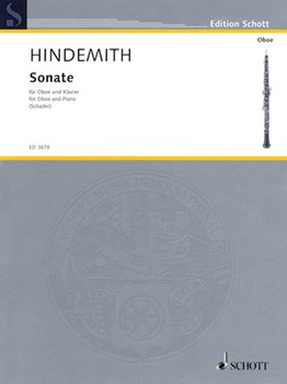 Sonate by Hindemith Paul for Oboe and Piano