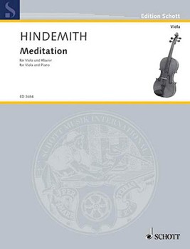 Meditation by Hindemith Paul for Viola and Piano