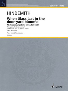When lilacs last in the door-yard bloom'd by Hindemith Paul for