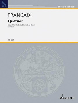 Quatuor -- Parts by Francaix Jean for Woodwind Quartet (Parts Only)