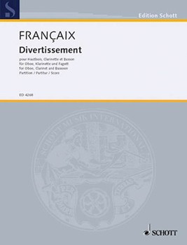 Divertissement by Francaix Jean for Full Score (Score Only)