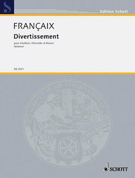 Divertissement by Francaix for Woodwind Trio (Parts Only)