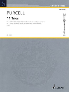 11 Trios by Purcell Henry for Score and Parts