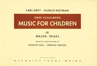 Music for Children by Keetman Gunild for