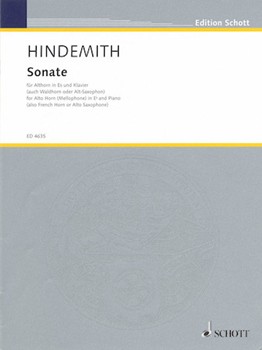 Sonate by Hindemith Paul for Eb Hn w/