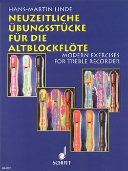 Modern Exercises for the Treble Recorder by Linde Hans-Martin for