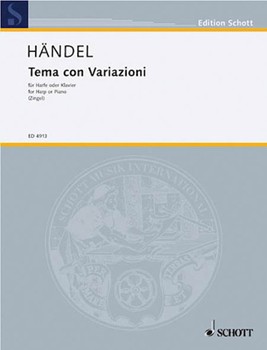 Theme and Variations by Handel George Frideric for Harp