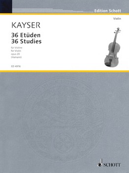 Etudes Op. 20 by Kayser Heinrich Ernst for