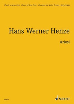 Ariosi by Henze Hans Werner for Score