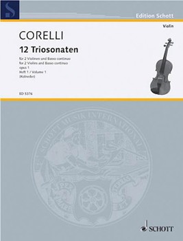 12 Trio Sonatas Opus 1 #1-3 by Corelli Arcangelo - Kolneder Walter - for String Trio