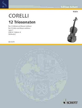 12 Trio Sonatas Opus 1 #10-12 by Corelli Arcangelo - Kolneder Walter - for String Trio