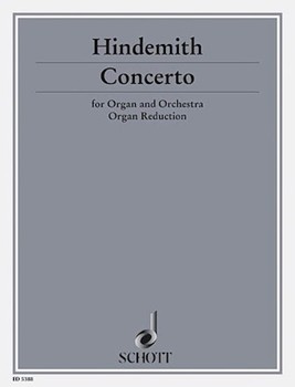 Organ Concerto Arr For Solo Organ by Hindemith Paul for
