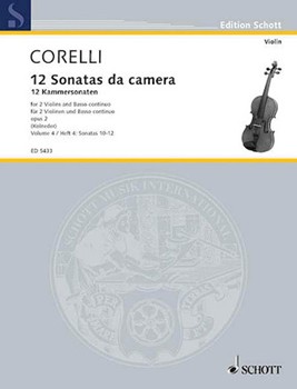 12 Trio Sonatas Opus 2 Nos 4-6 by Corelli Arcangelo for